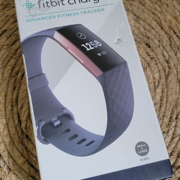 Fitbit Charge 3 Advanced Fitness Activity Tracker Rose Gold Blue Grey - Picture 6 of 6